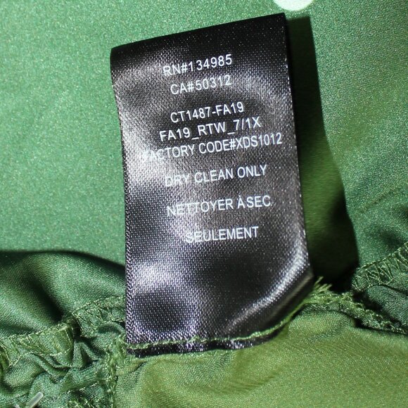 NWT For Love and Lemons Satin Tie Polka Dot Top green size Large - Picture 8 of 9